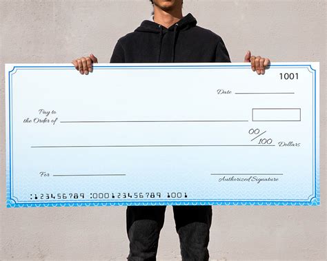 giant check printing.